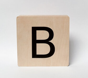 Wooden letter - B