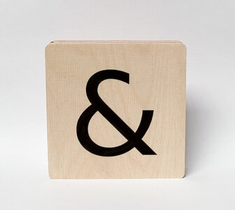Wooden letter &amp;