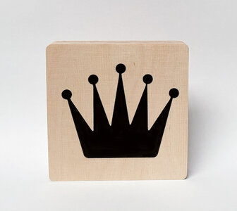 Wooden letter CROWN