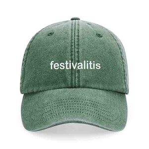 private label - vintage cap -  green - white embroidery