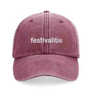 private label - vintage cap -  bordeaux - white embroidery