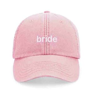 private label - vintage cap -  pink - white embroidery