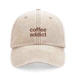 private label - vintage cap -  rocky - brown embroidery