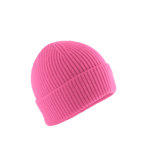 private label - junior beanie - pink - white embroidery