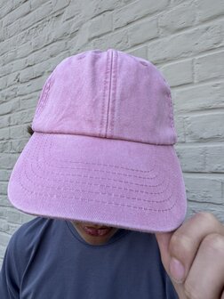 private label - vintage cap -  pink - purple embroidery