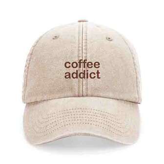 private label - vintage cap -  rocky - brown embroidery
