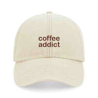 private label - vintage cap -  sand - brown embroidery