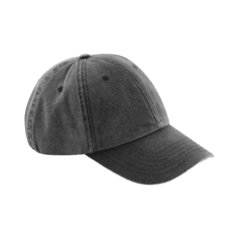 private label - vintage cap junior - black - white embroidery