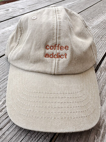 private label - vintage cap -  rocky - brown embroidery